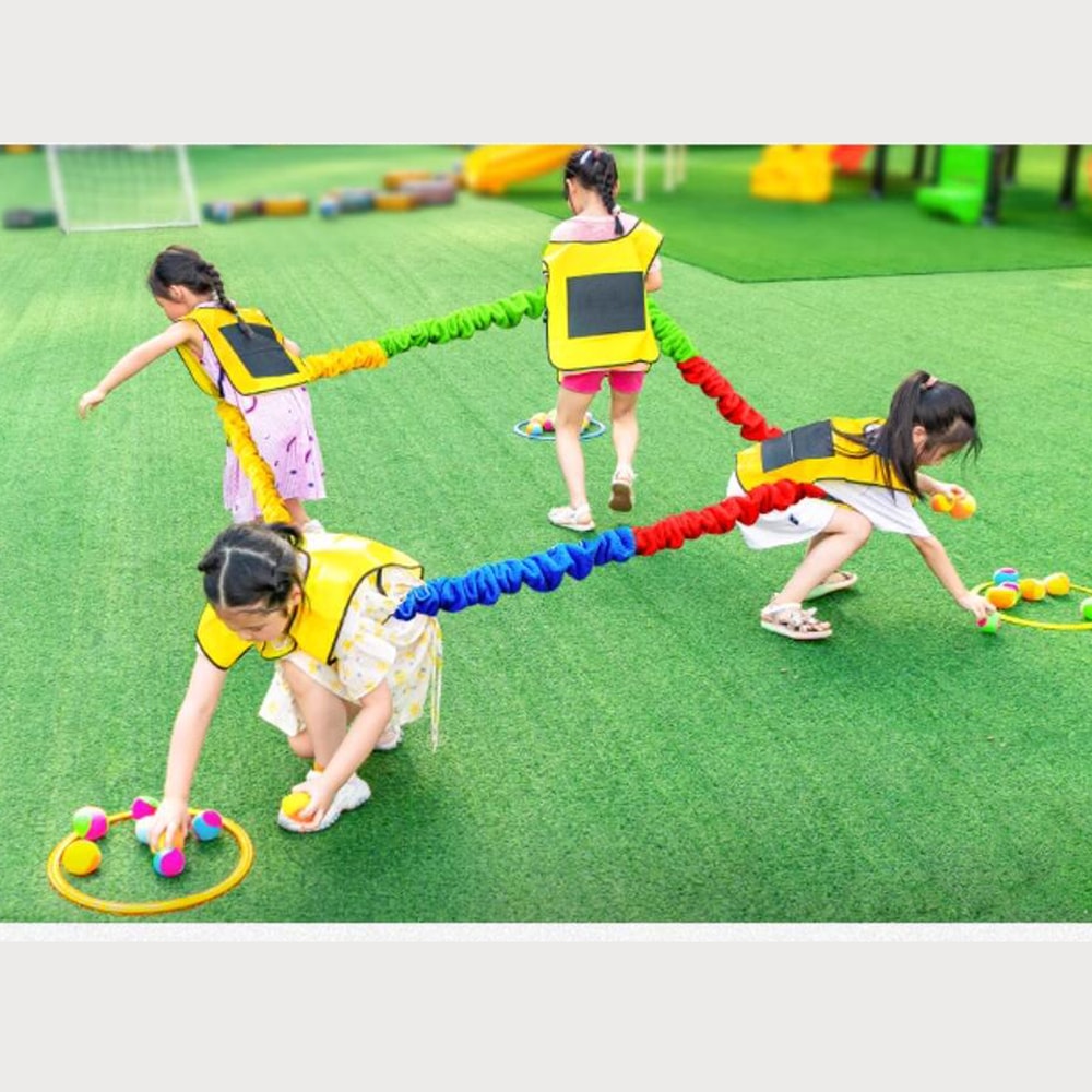 Childrens Elastic Rope Loops Outdoor Game Interactive Ropes Team Building Sports Party Toy 1