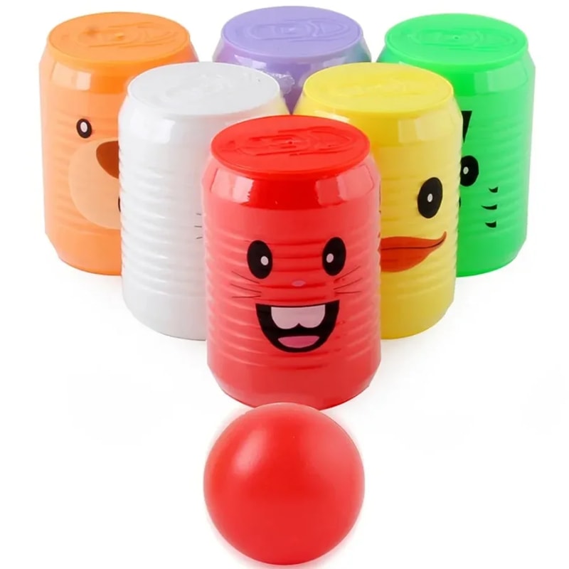 Kids Bowling Cans Balls Set Educational Toy Children Sports Durable Eco Friendly Safe Intelligence 1