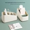 Remote Control Holder Desktop Storage Box TV Organizer Case Trapezoidal Basket For Phone Stationery 2