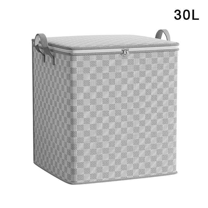 Foldable Nonwoven Quilt Storage Bag With Lids Zipper Dustproof Large Capacity Organizer 5