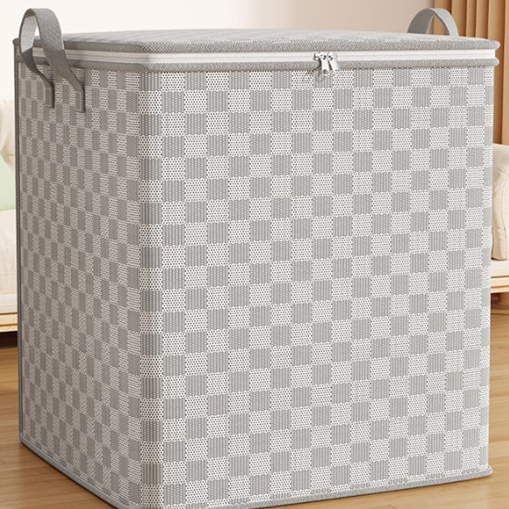 Foldable Nonwoven Quilt Storage Bag With Lids Zipper Dustproof Large Capacity Organizer 4