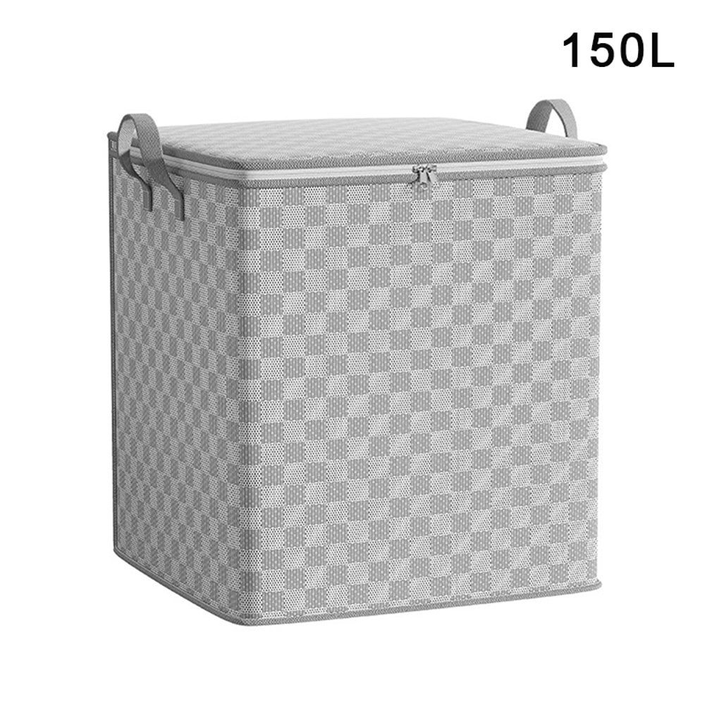 Foldable Nonwoven Quilt Storage Bag With Lids Zipper Dustproof Large Capacity Organizer 7