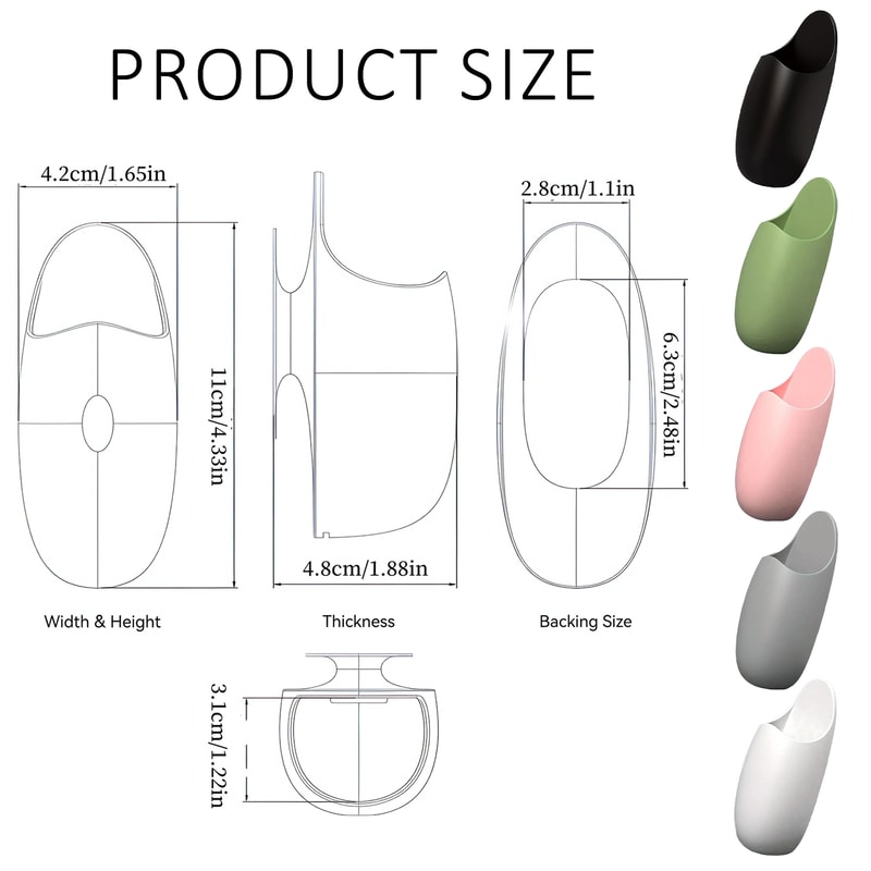 Traceless Rice Scoop Holder Tableware Storage Rack Spoon Holder Kitchen Utensil Organizer 4