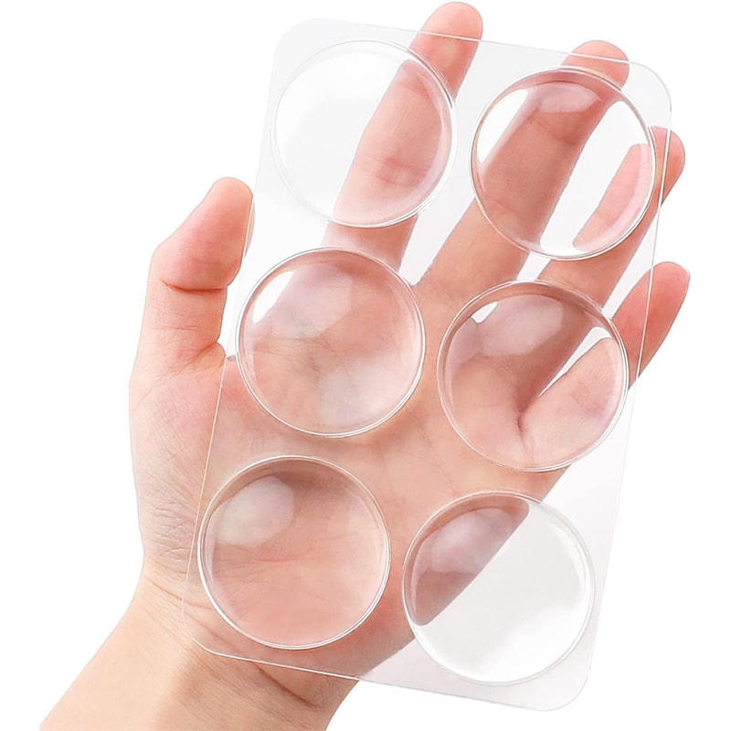 Soft Rubber Transparent Door Knob Shield Wall Protector Mute Stickers Round Bumper Pad 5