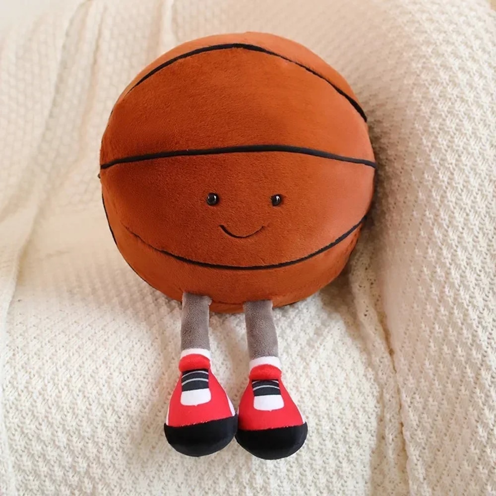 Fun Football Doll And Basketball Plush Toy Comfortable Pillow Interactive Dog And Cat Toy Pet Ball 2