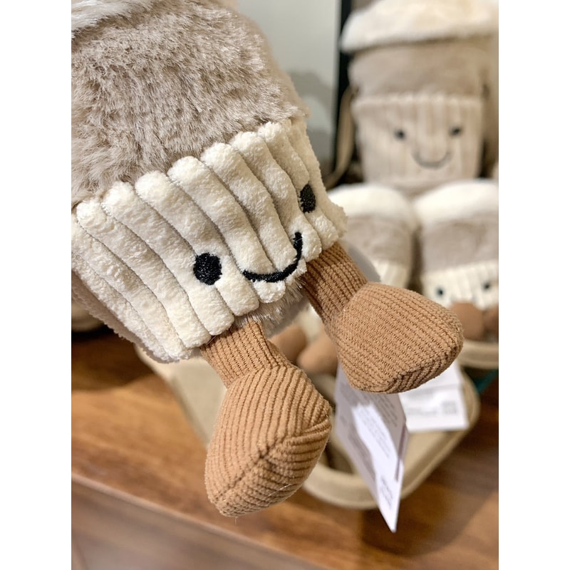 Cute Plush Toy Doll Coffee Cup Keychain Pendant Accompanying Bag Doll 1