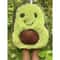 Cute Avocado Plush Toy For Dogs Funny Cat Toys Daily Companion Hanging Chain 1