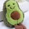 Cute Avocado Plush Toy For Dogs Funny Cat Toys Daily Companion Hanging Chain 3