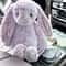 NEW Easter Rabbit Grey Plush Doll With Pink Strawberry Flower Ears Gift 2