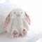 NEW Easter Rabbit Grey Plush Doll With Pink Strawberry Flower Ears Gift 3