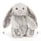 NEW Easter Rabbit Grey Plush Doll With Pink Strawberry Flower Ears Gift 5