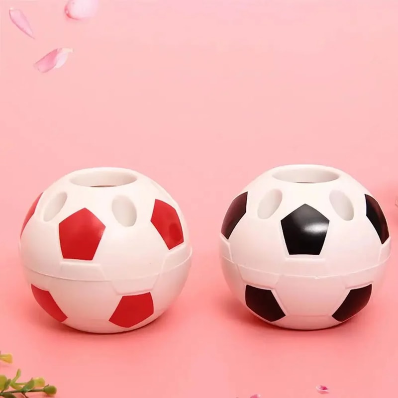 Football Shape Desktop Decoration Pen Holder Multifunctional Storage Box For Students 3