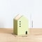 Wooden Pen Holder Cartoon House Storage Box for Stationery Makeup Brushes Student Desktop Organizer