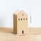 Wooden Pen Holder Cartoon House Storage Box for Stationery Makeup Brushes Student Desktop Organizer