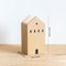 Wooden Pen Holder Cartoon House Storage Box for Stationery Makeup Brushes Student Desktop Organizer