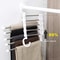 Folding Pants Hanger Stainless Steel Tie Hanger Clothes Rack Tongs Clothes Hangers Bedroom Closet Organizer Pant Rack