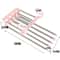 Folding Pants Hanger Stainless Steel Tie Hanger Clothes Rack Tongs Clothes Hangers Bedroom Closet Organizer Pant Rack