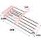 Folding Pants Hanger Stainless Steel Tie Hanger Clothes Rack Tongs Clothes Hangers Bedroom Closet Organizer Pant Rack