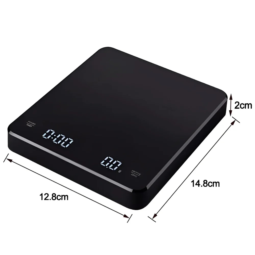 Digital Coffee Scale With Timer LED Display Silicone Pad USB Charging Electronic Coffee Scale Home 6