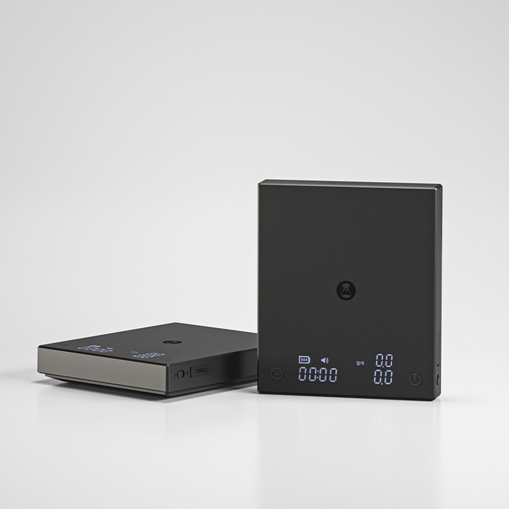 Basic Black Mirror Coffee Scale For Pour Over Espresso Kitchen Scale With Auto Timer Flow Rate Disp 1