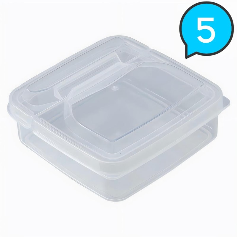 Refrigerator Butter Cheese Storage Box Fruit And Vegetable Sauce Container Transparent Box For Goin 7