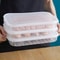 Large Capacity Transparent Refrigerator Storage Box With Cover Frozen Meat Compartment Kitchen Food 1