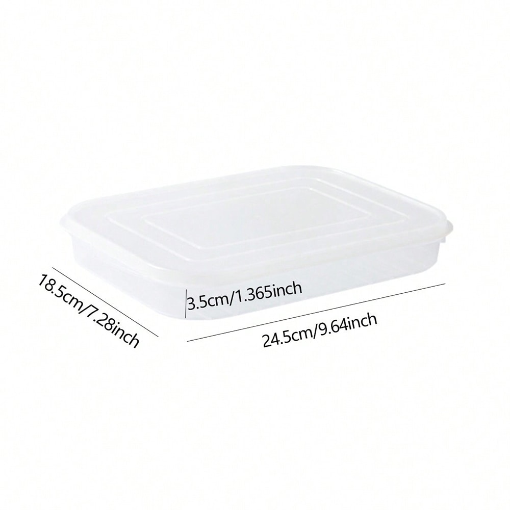 Large Capacity Transparent Refrigerator Storage Box With Cover Frozen Meat Compartment Kitchen Food 5