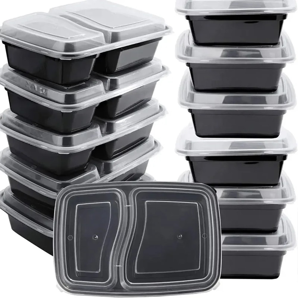 Microwave Safe Food Storage Boxes With Lids Refrigerator Containers Stackable 0