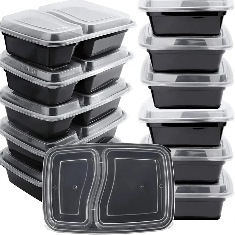 Microwave Safe Food Storage Boxes With Lids Refrigerator Containers Stackable 0
