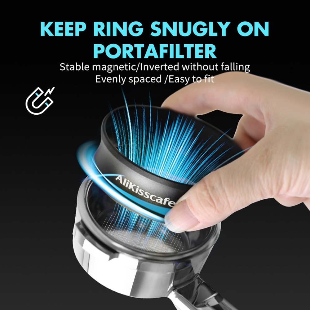 Magnetic Coffee Dosing Ring Funnel For Portafilter Espresso Barista Tools 1