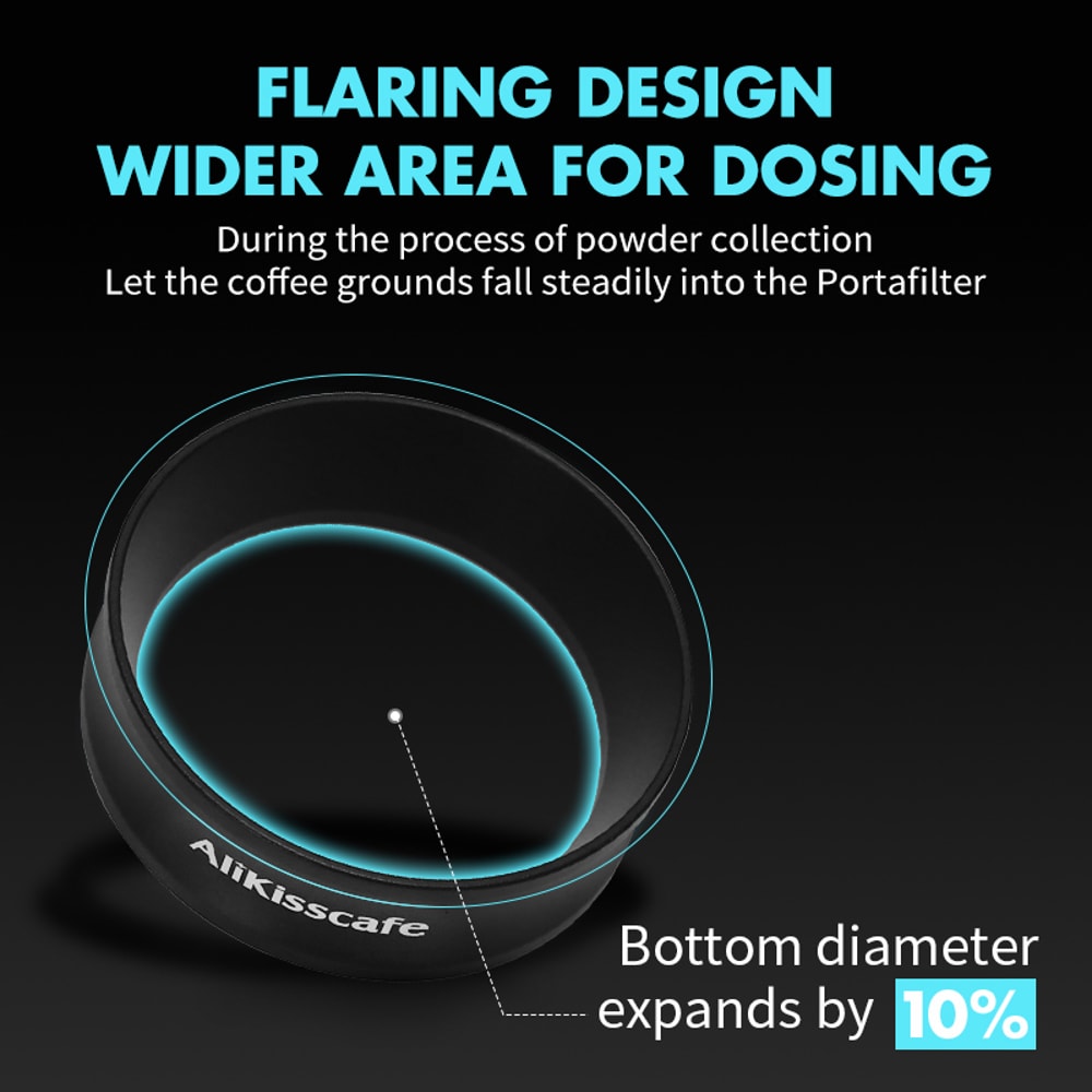 Magnetic Coffee Dosing Ring Funnel For Portafilter Espresso Barista Tools 5