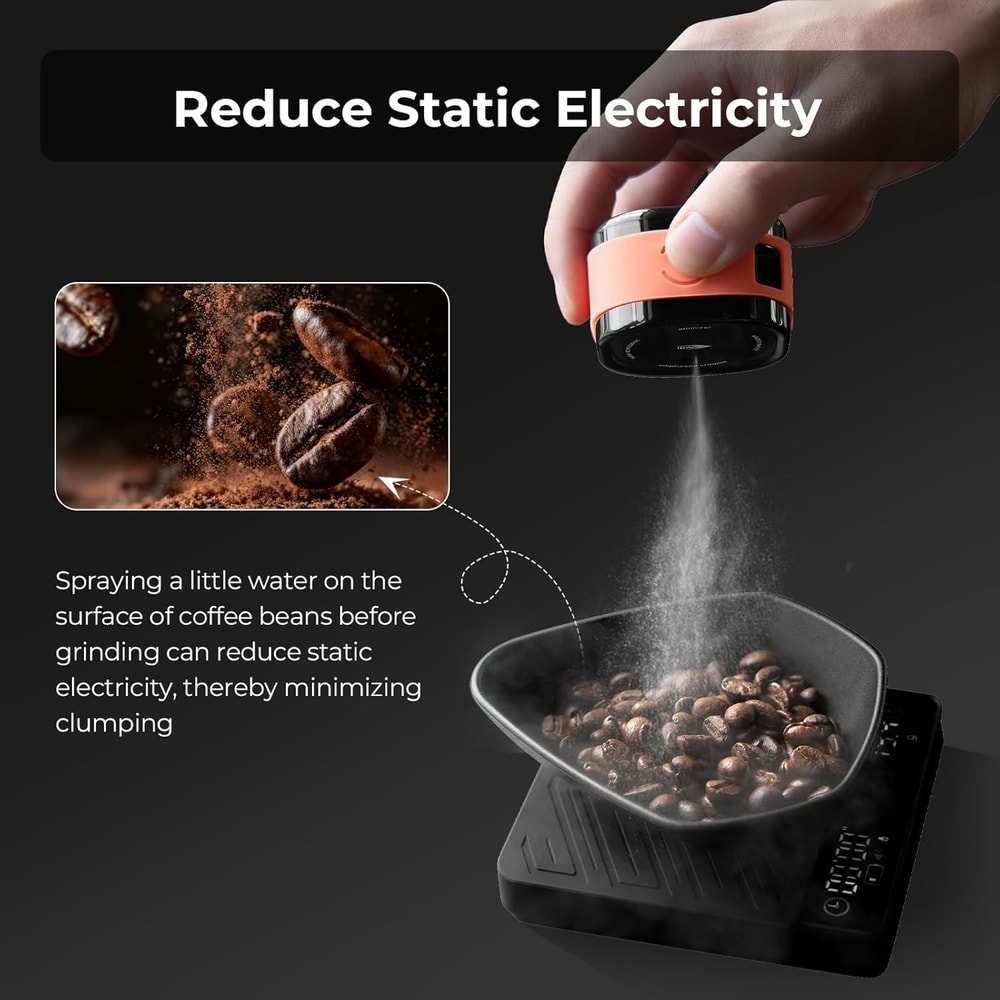 AntiStatic Automatic Spray Bottle Coffee Bean Atomizer Espresso Accessories Coffee Lover Gift 3
