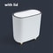 Bathroom Gap Narrow Shape Press Ring Trash Can With Lid For Garbage Sorting 5