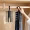 Adjustable Belt Scarf Tie Rack Holder, Compact Rotating Plastic Hanger