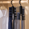 Adjustable Belt Scarf Tie Rack Holder, Compact Rotating Plastic Hanger