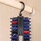 Adjustable Belt Scarf Tie Rack Holder, Compact Rotating Plastic Hanger