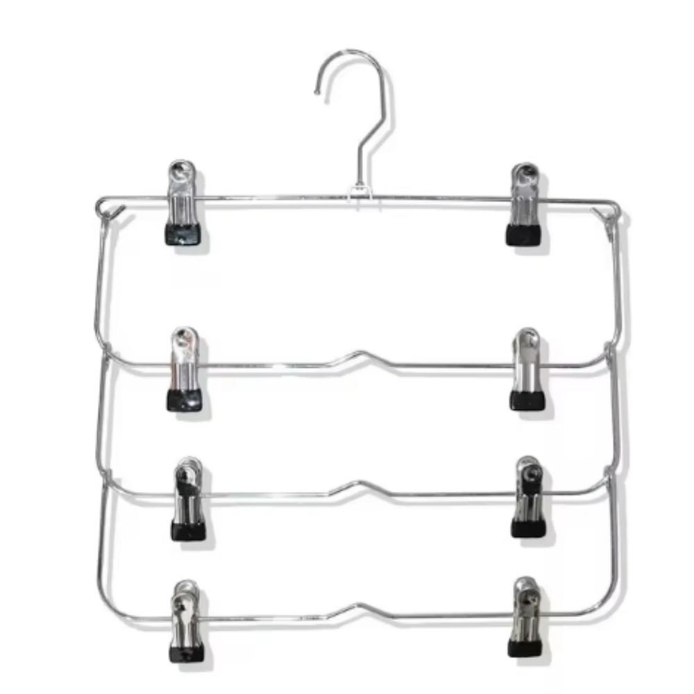 Stainless Steel Seamless Hanger MultiFunctional NonSlip Pants Rack Creative Simple Storage Skirt Ra 6