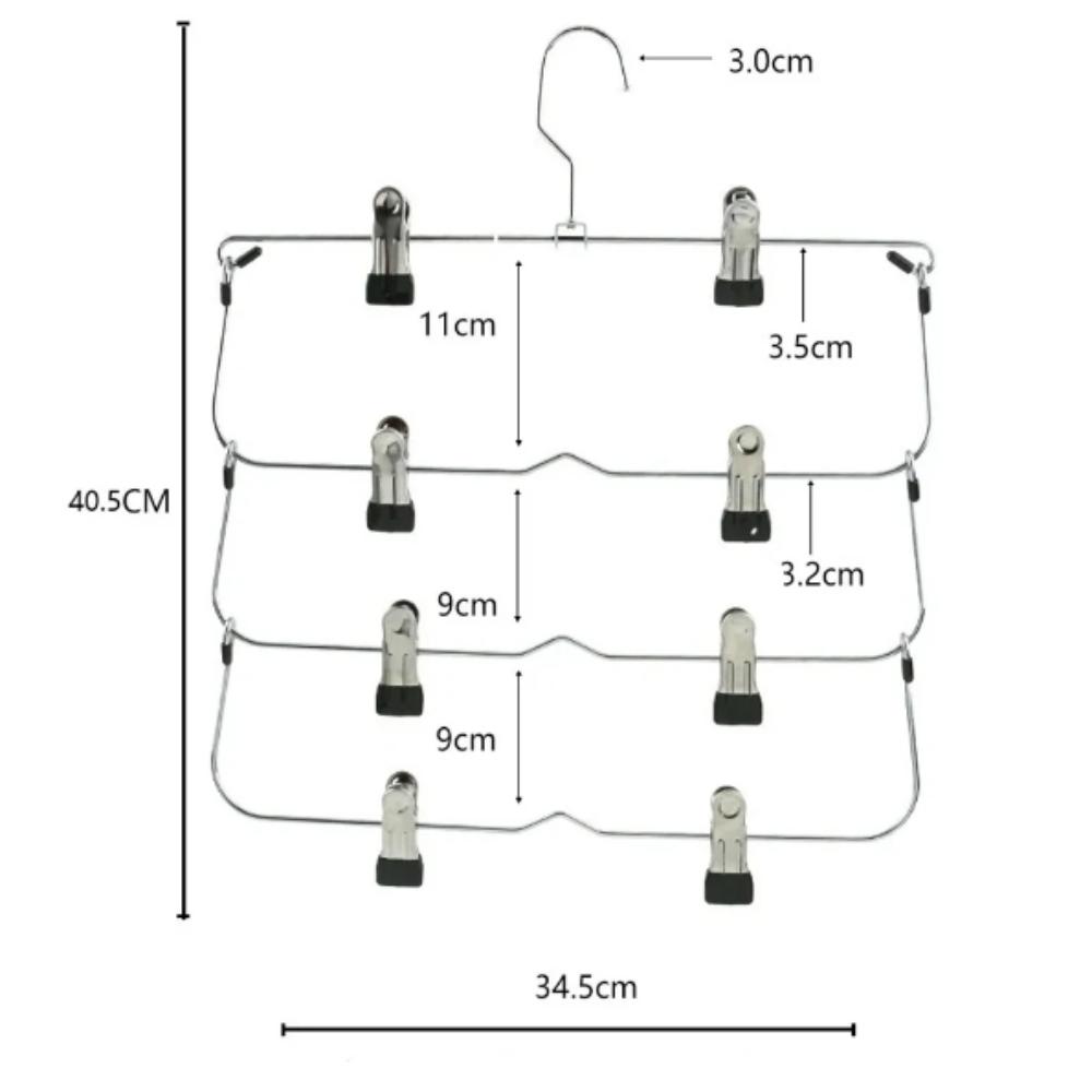 Stainless Steel Seamless Hanger MultiFunctional NonSlip Pants Rack Creative Simple Storage Skirt Ra 5