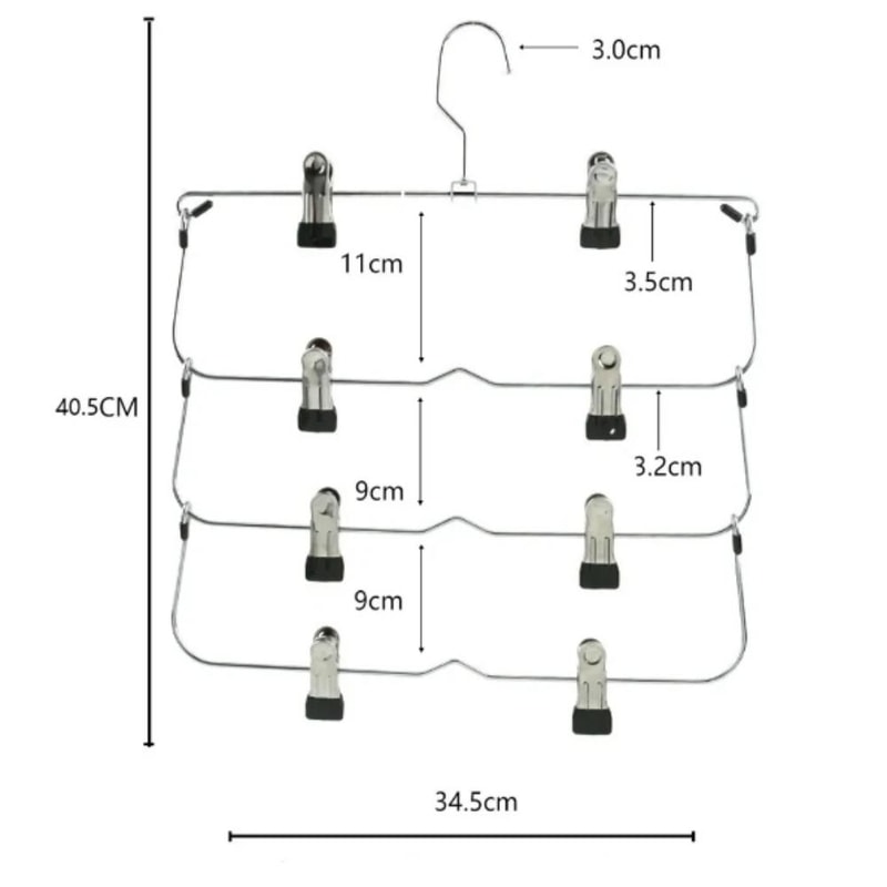 Stainless Steel Seamless Hanger MultiFunctional NonSlip Pants Rack Creative Simple Storage Skirt Ra 5
