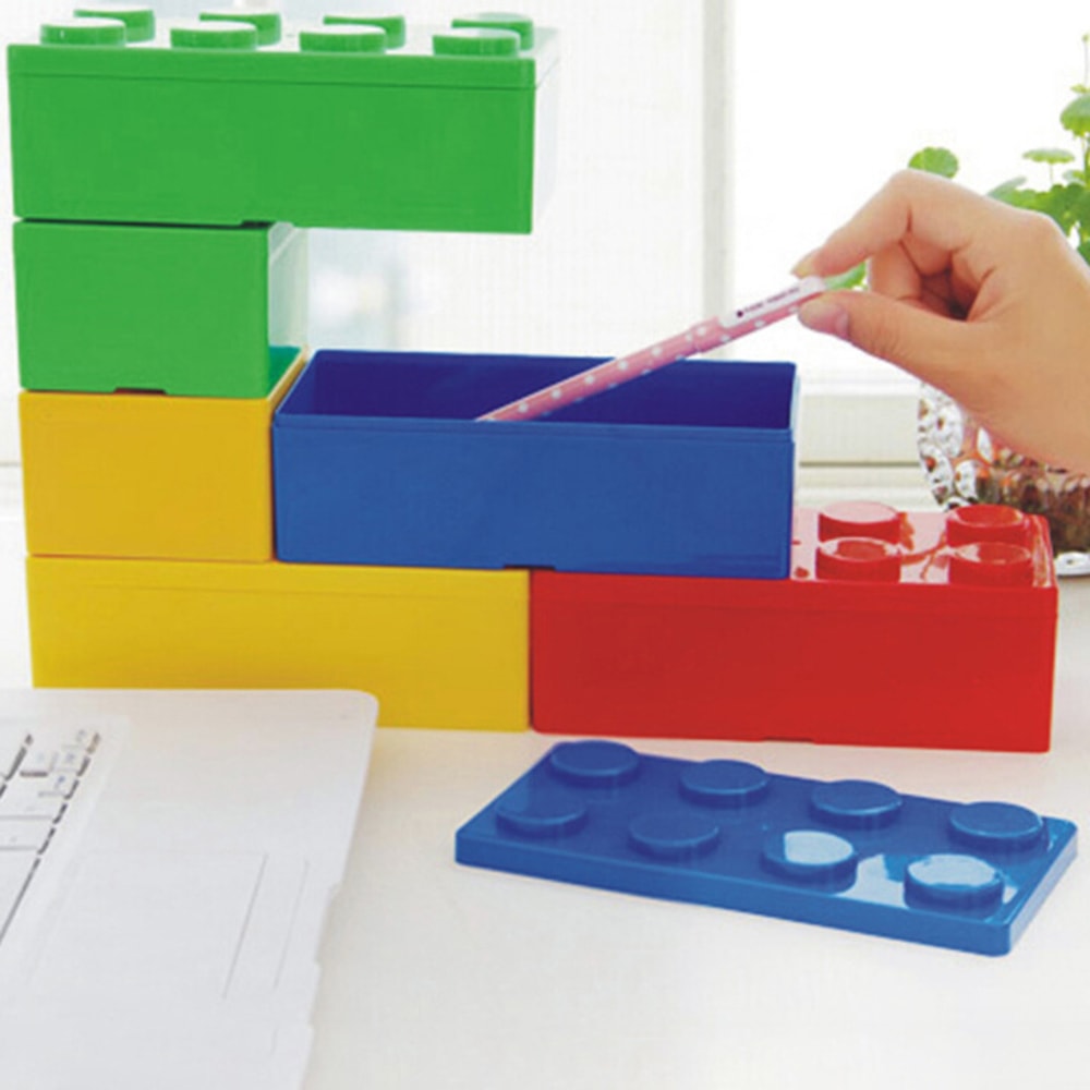Stackable Creative Building Block Storage Box Perfect For Home Office And Educational Use DIY Stora 1