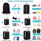 Waterproof Travel Storage Bags Nylon Compressible Luggage Organizer With Handbag For Packing Cubes 2