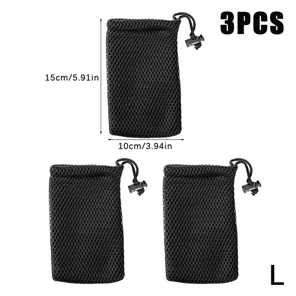 Multi Purpose Nylon Mesh Drawstring Storage Pouch Bag For Travel And Outdoor Ideal Organizer For Di 4