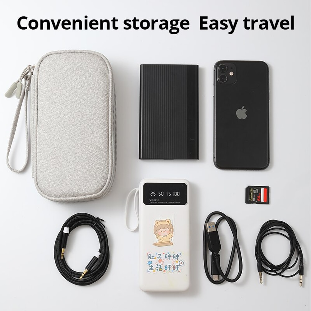 Portable Digital Product Storage Bag For Travel USB Data Cable Organizer Headset Charging Box Bag 3