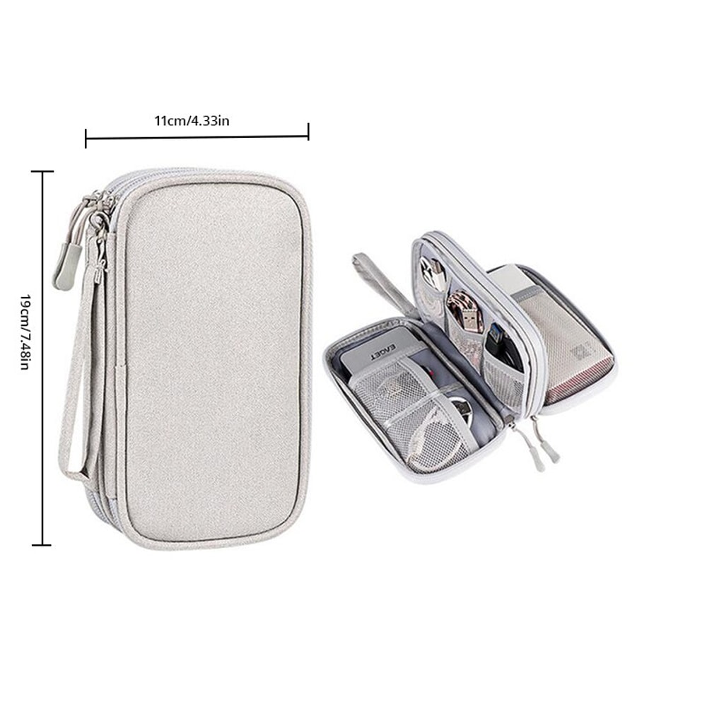 Portable Digital Product Storage Bag For Travel USB Data Cable Organizer Headset Charging Box Bag 6