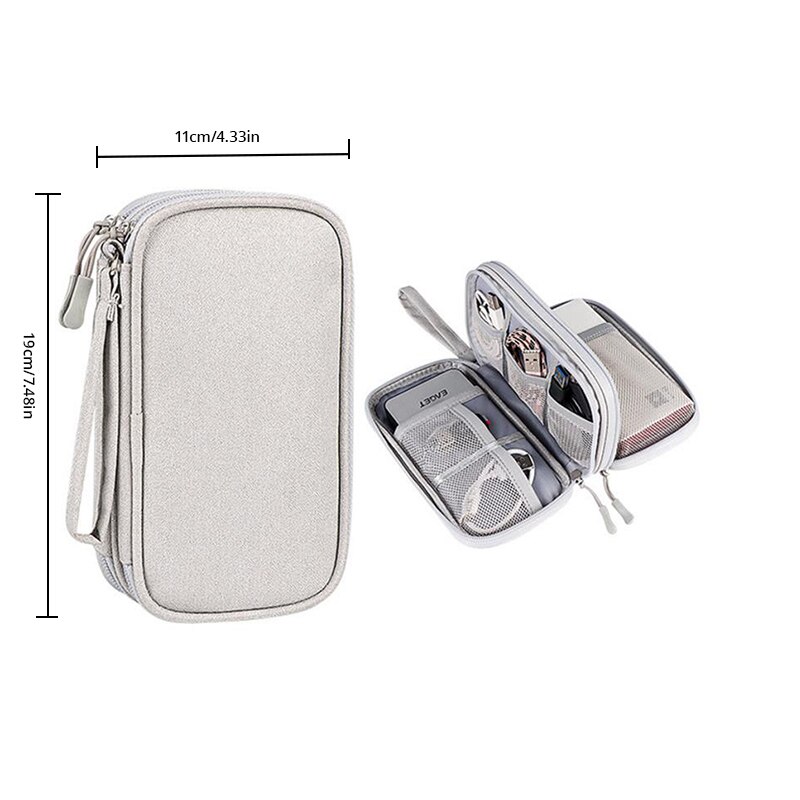 Portable Digital Product Storage Bag For Travel USB Data Cable Organizer Headset Charging Box Bag 6