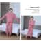 Soft Coral Velvet Pajamas Set For Women Warm Jacquard Lounge Wear Cozy Winter Outerwear Christmas W
