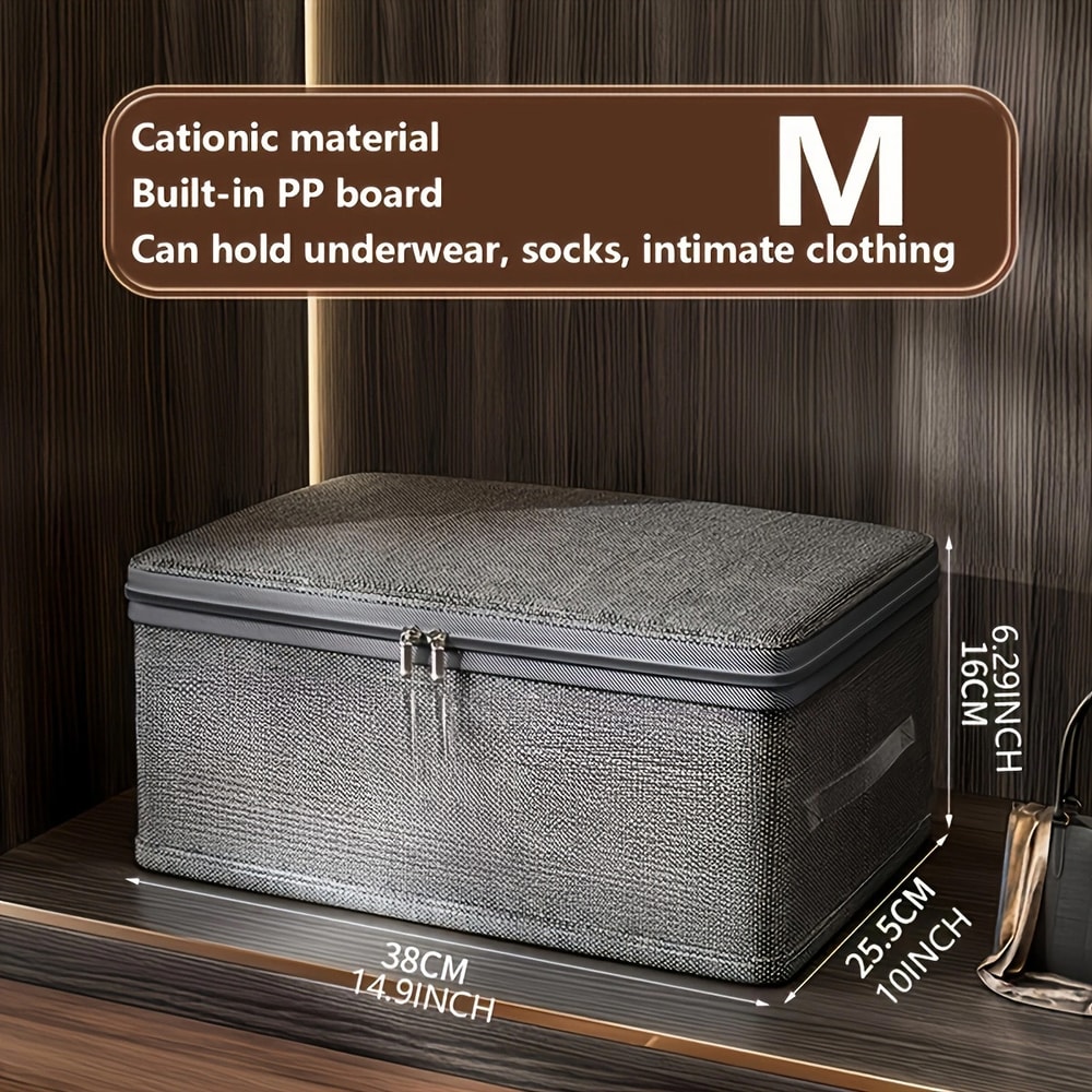 Portable Fabric Organizer Collapsible Foldable Storage Box With Wheels For Home Clothes Storage Org 6