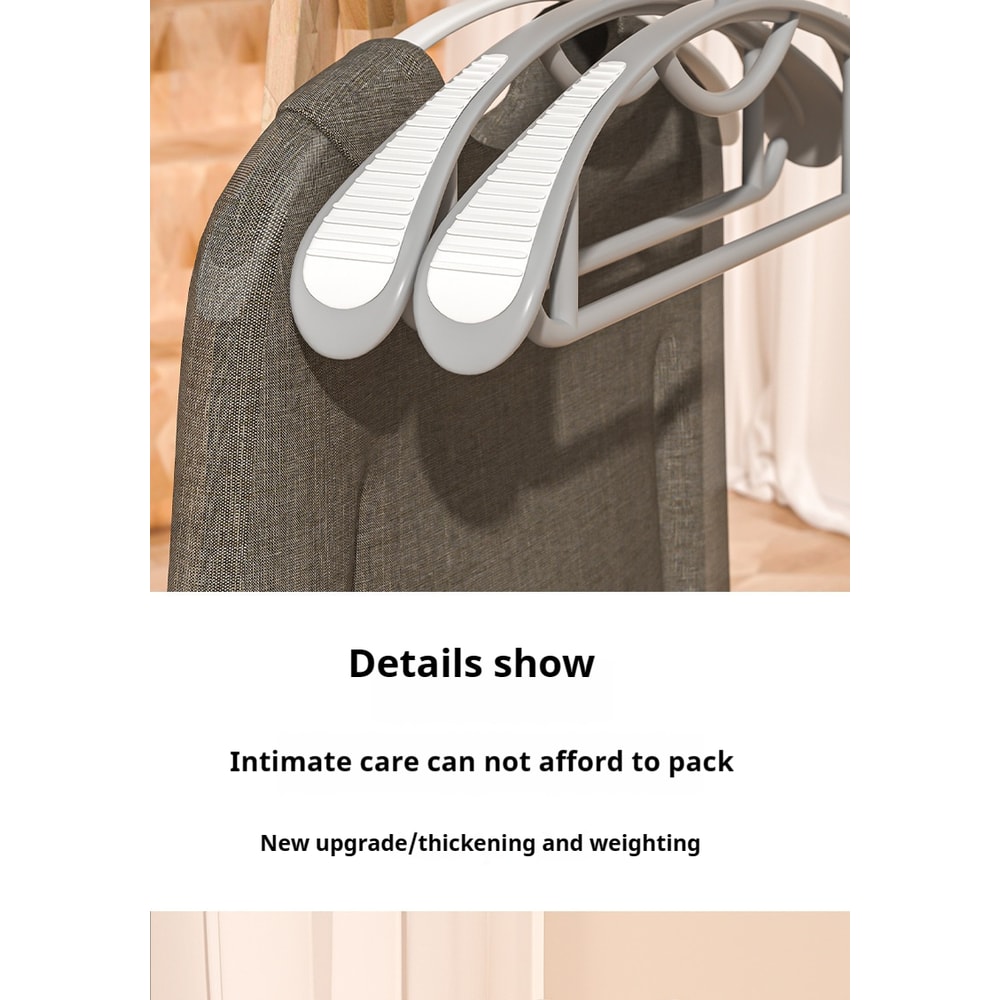 Plastic Drying Rack, Household Non-slip Hanger with Thick and Wide Shoulders for Clothes