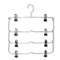 Creative Stainless Steel MultiFunctional Hanger NonSlip Metal Pants Rack Simple Storage Skirt Rack 5