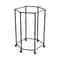 Movable Garment Organizer Hexagon Rotating Clothes Rack Dormitory Coat Hanger Stand Indoor Hat Dryi 7
